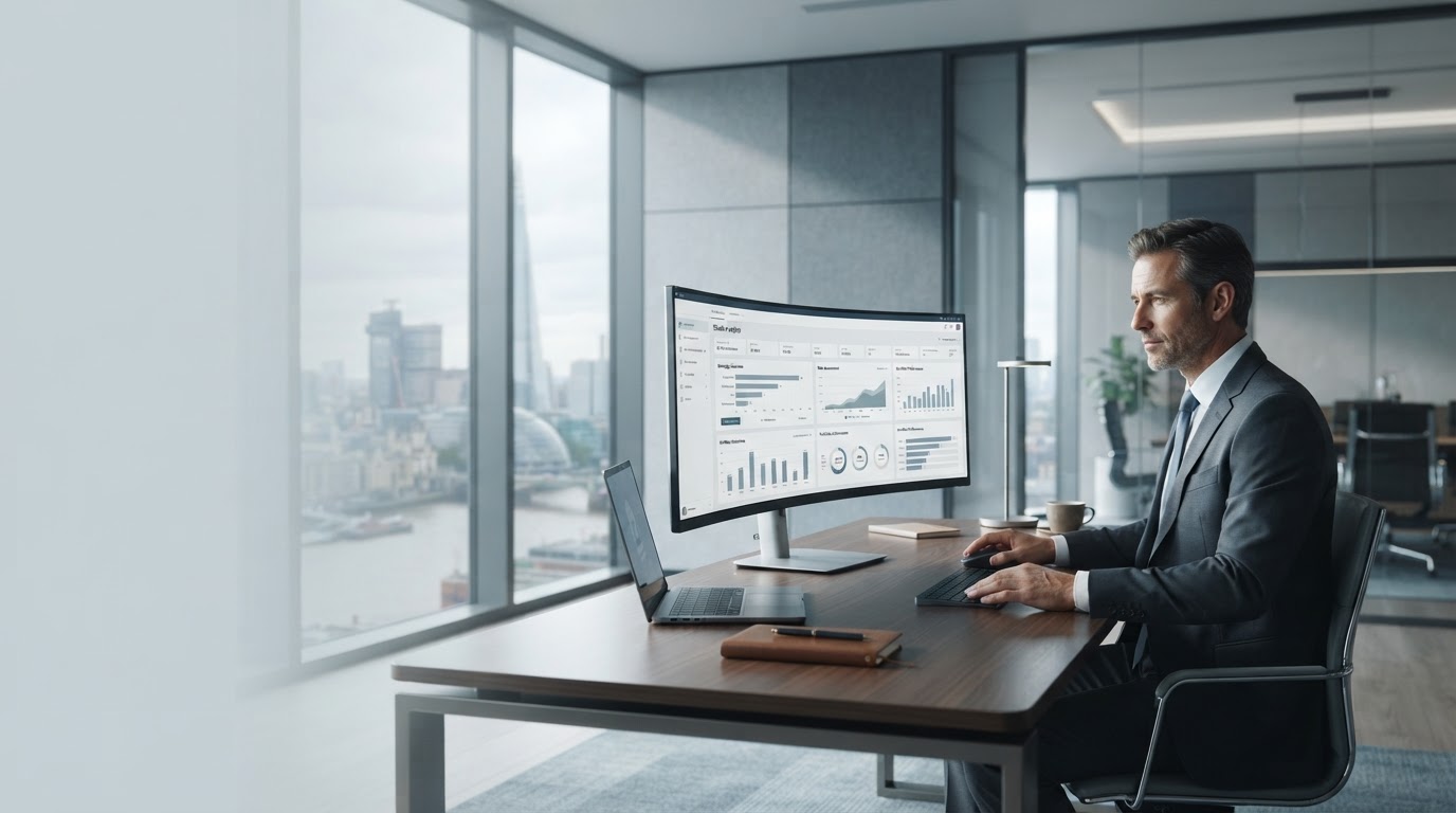 Yzantrixx executive dashboard displaying AI-driven portfolio analysis